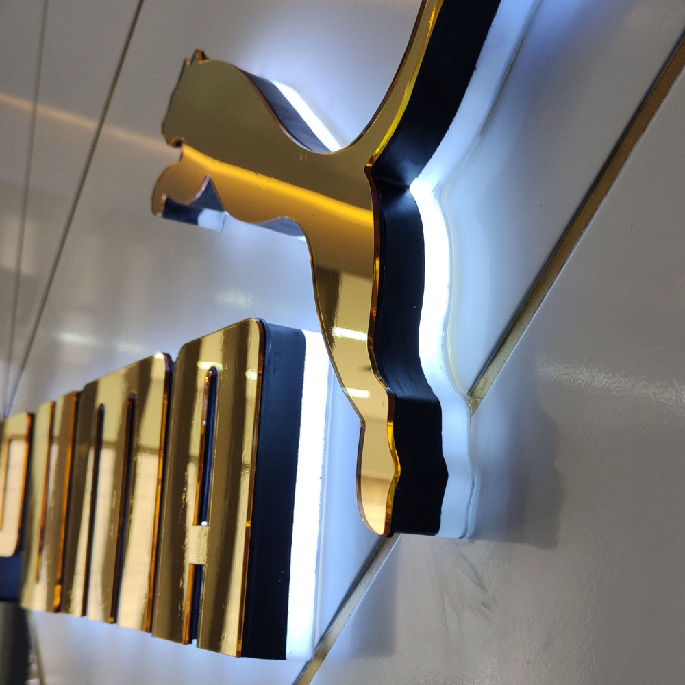 031 | 3D acrylic logo with lighting