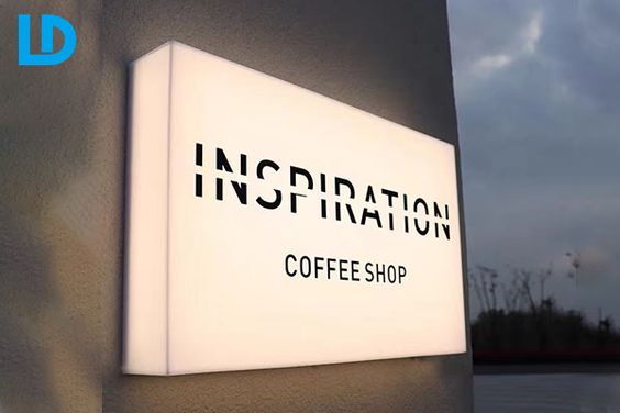 034 | Rectangular 3D acrylic logo with lighting