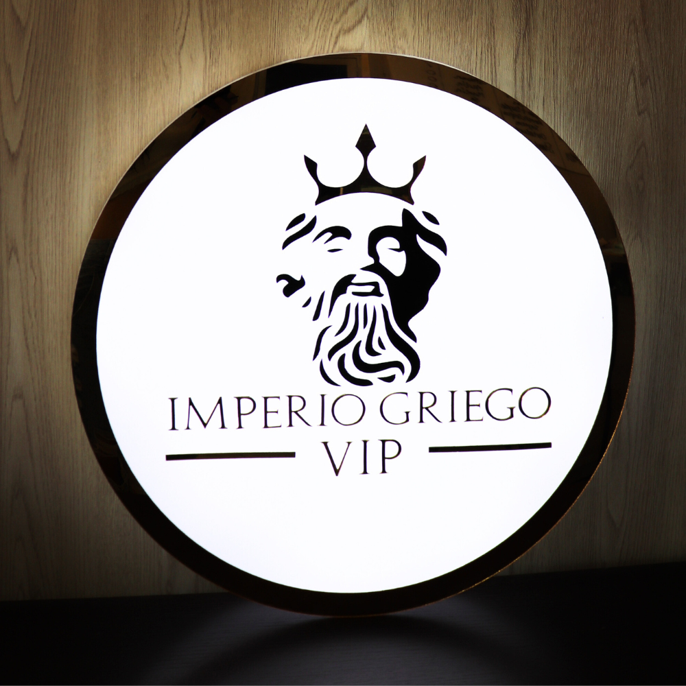 036 | 3D acrylic circular logo with lighting
