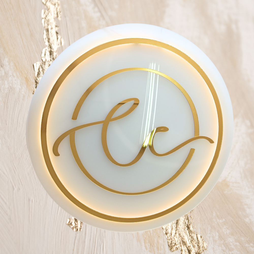 026 | 3mm acrylic circular logo with lighting
