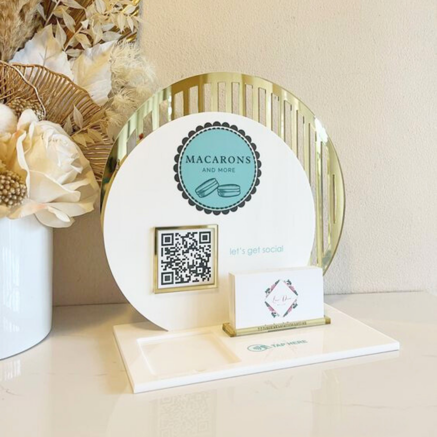 072 | QR talker with Double Arc style card holder
