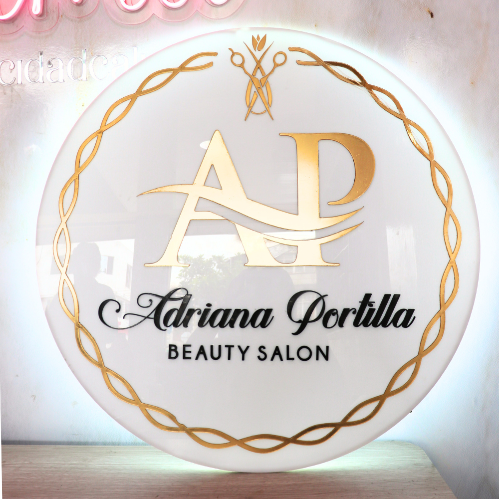 026 | 3mm acrylic circular logo with lighting