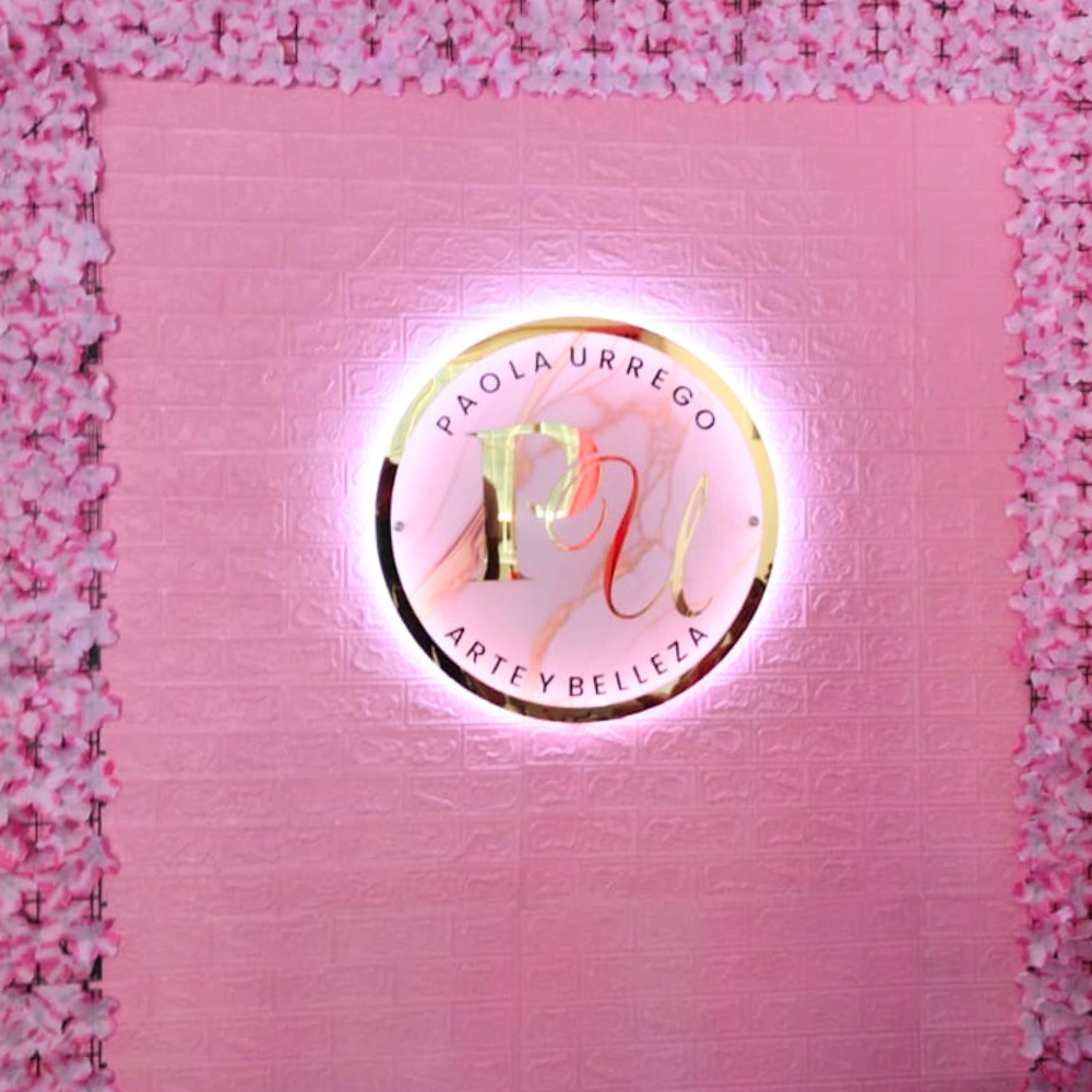 026 | 3mm acrylic circular logo with lighting