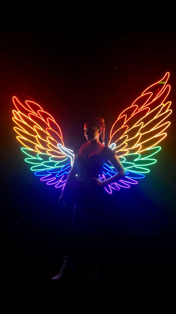 067 | Neon Multicolored Wings
