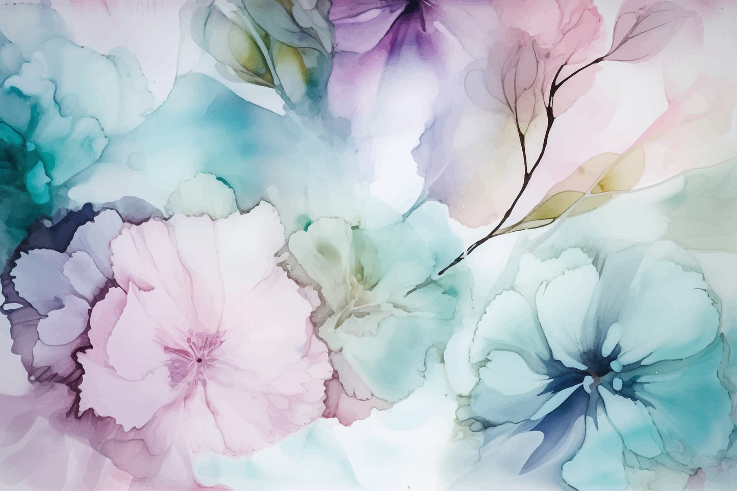092 | Botanical Watercolor Murals