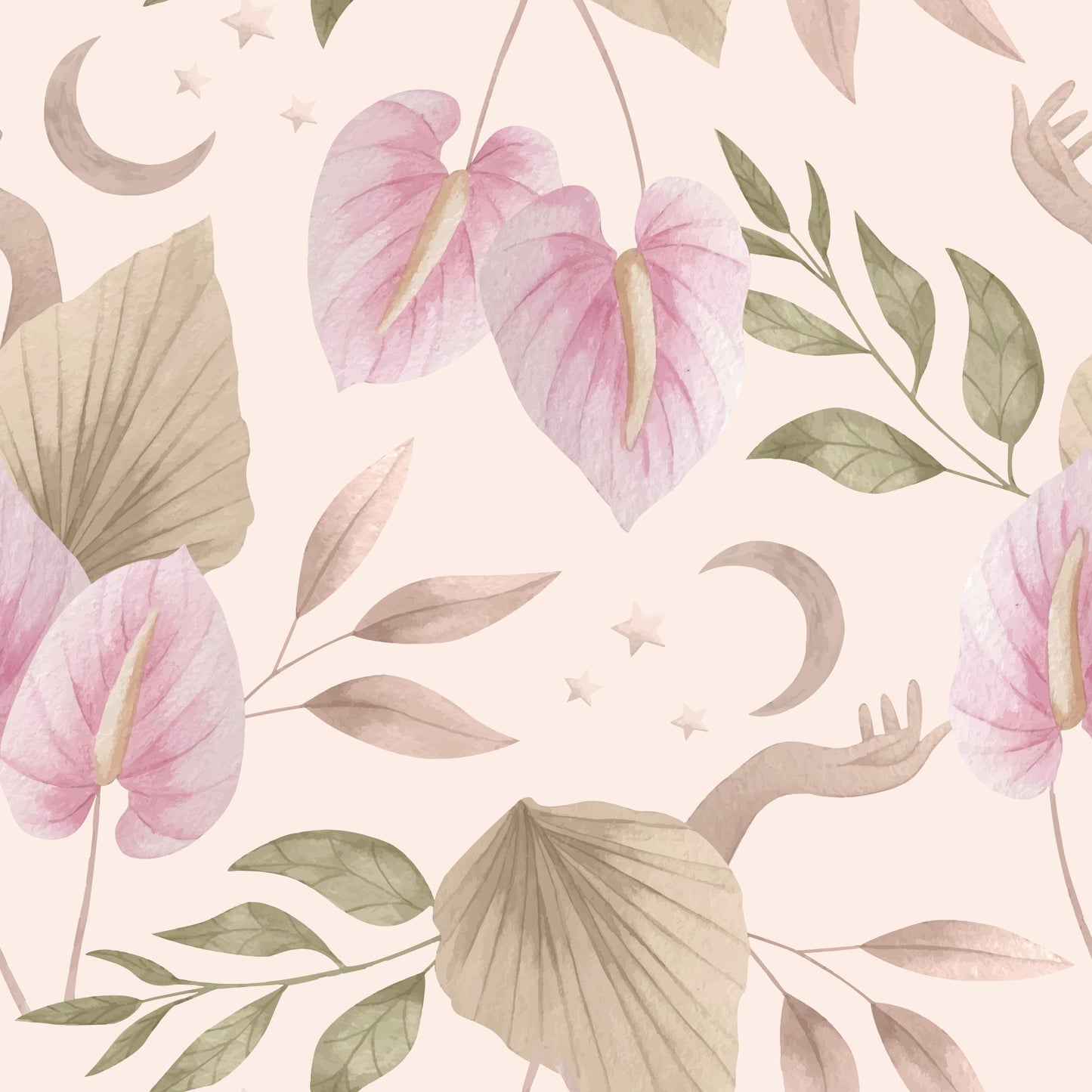 092 | Botanical Watercolor Murals