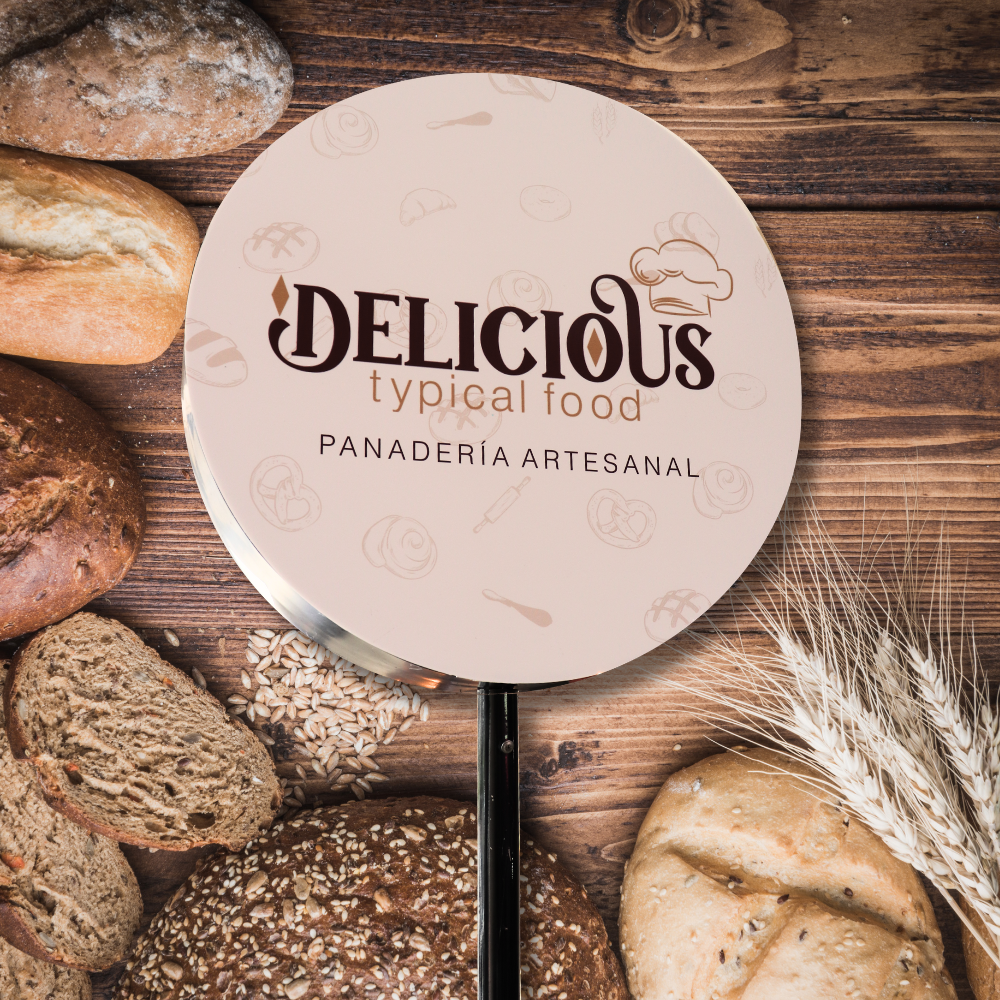 039 | Double-sided chocolate-type circular logo with lighting