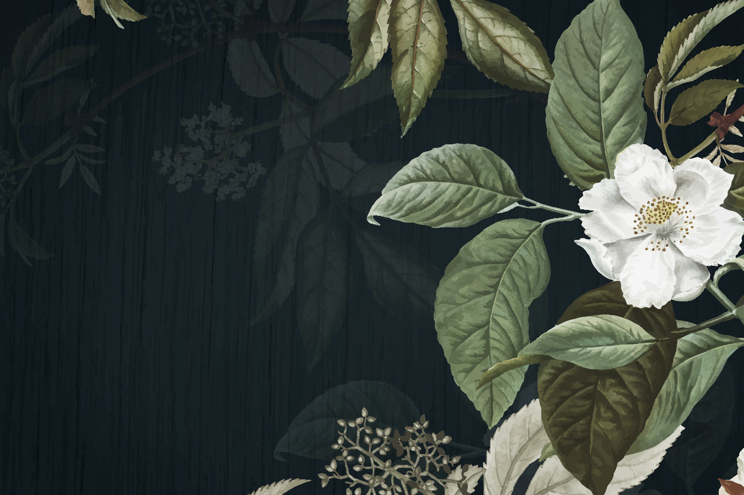 092 | Botanical Watercolor Murals