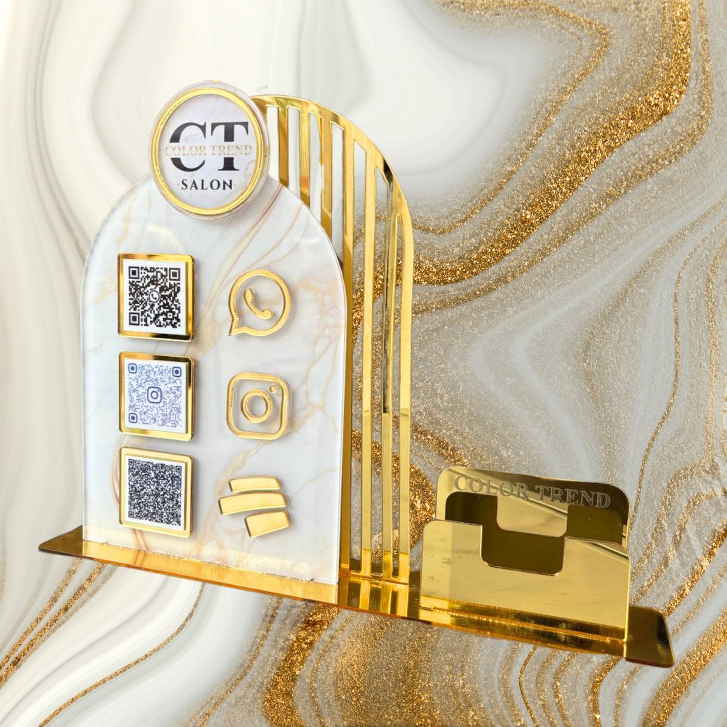 068 | QR talker with Color Trend style card holder
