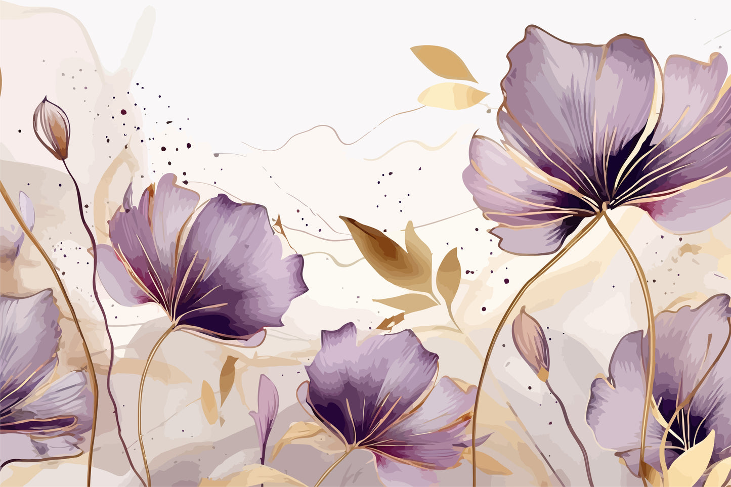 092 | Botanical Watercolor Murals