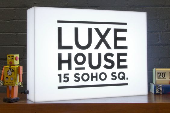 034 | Rectangular 3D acrylic logo with lighting
