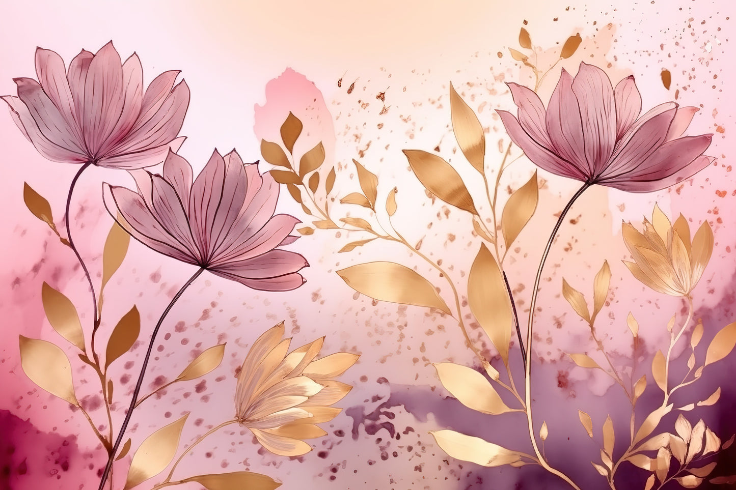 092 | Botanical Watercolor Murals