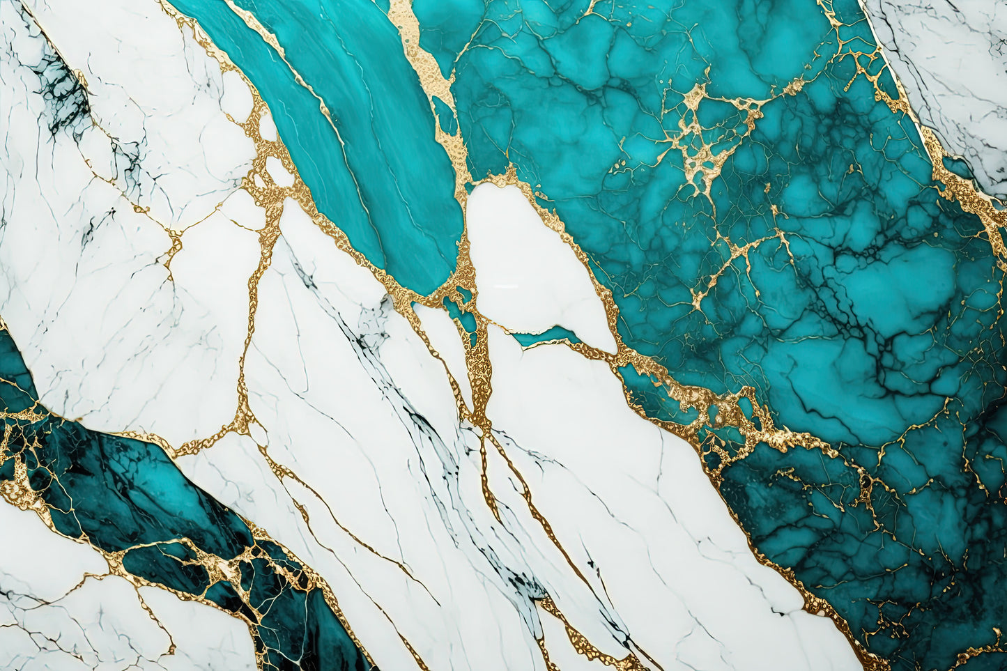 008 | Turquoise Marble Stickers
