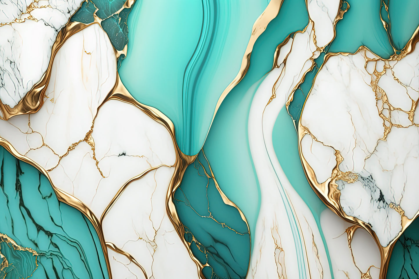 008 | Turquoise Marble Stickers