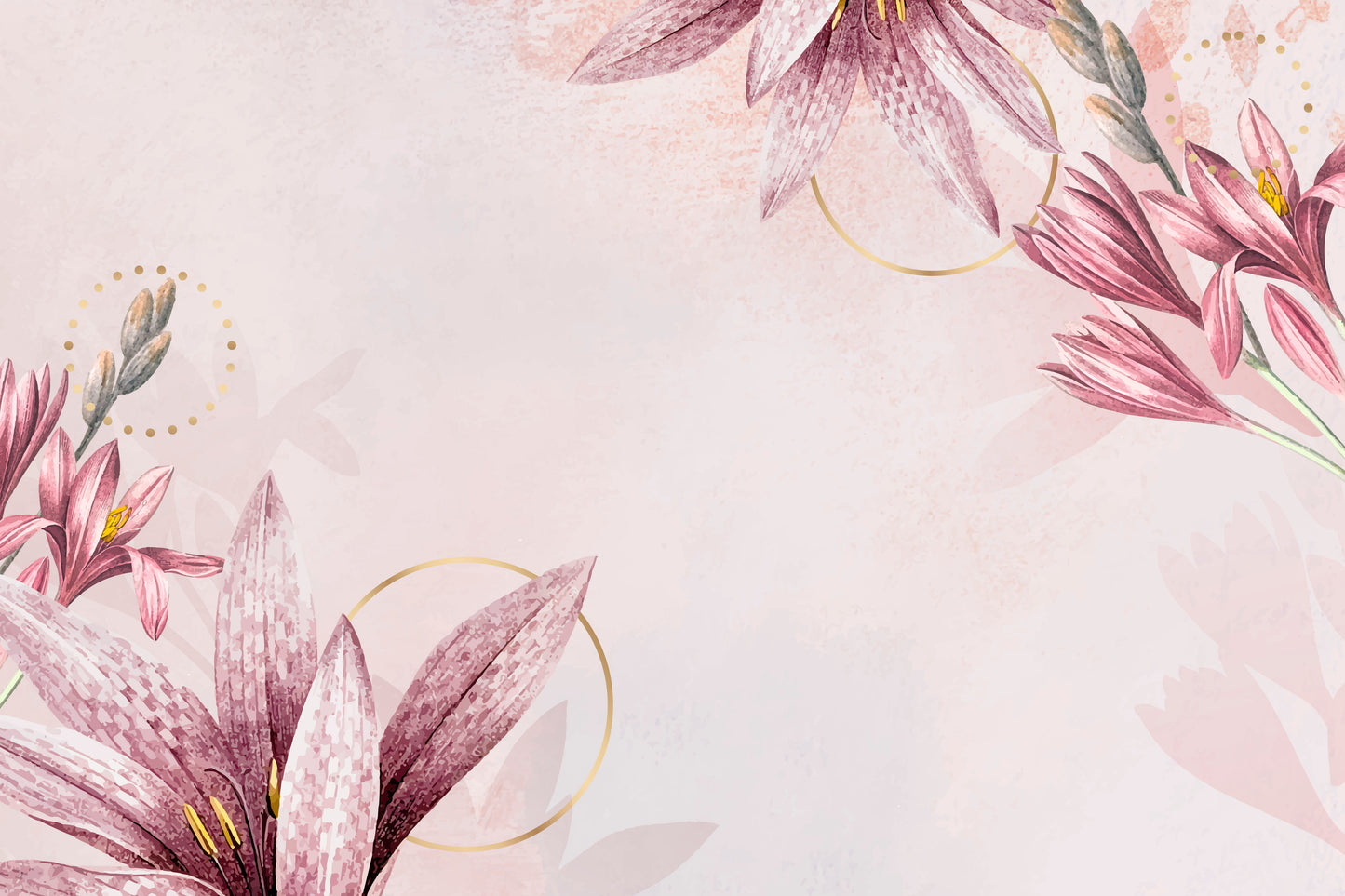 093 | Pink Amaryllis Murals