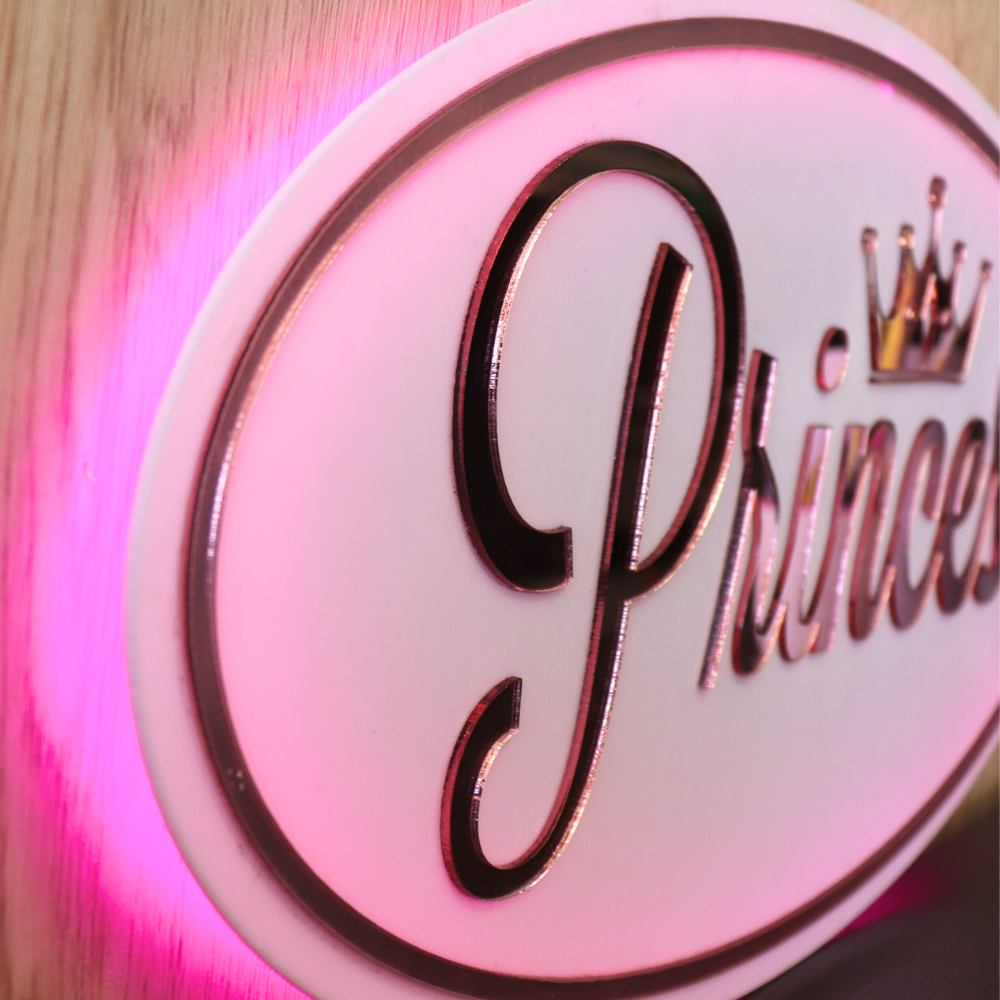 026 | 3mm acrylic circular logo with lighting