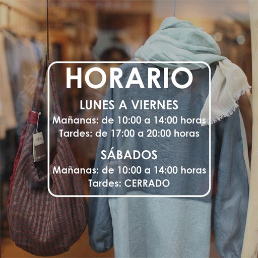 046 | Adhesivo horario de atención