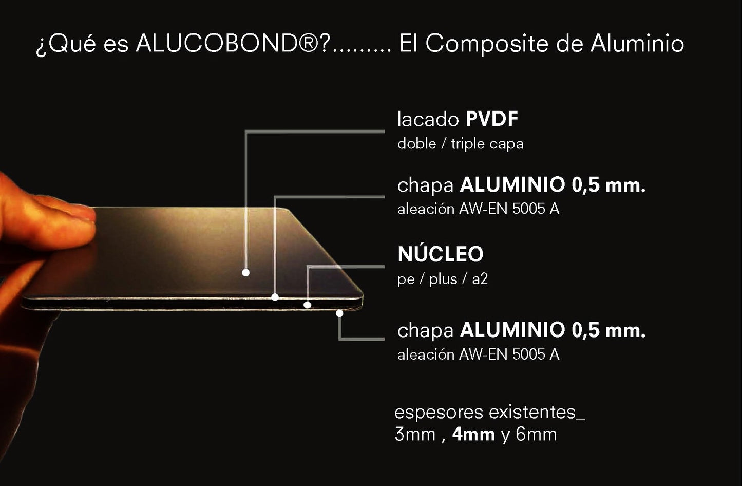 017 | Luminous Warning in ALUCOBOND of 3 x 1m