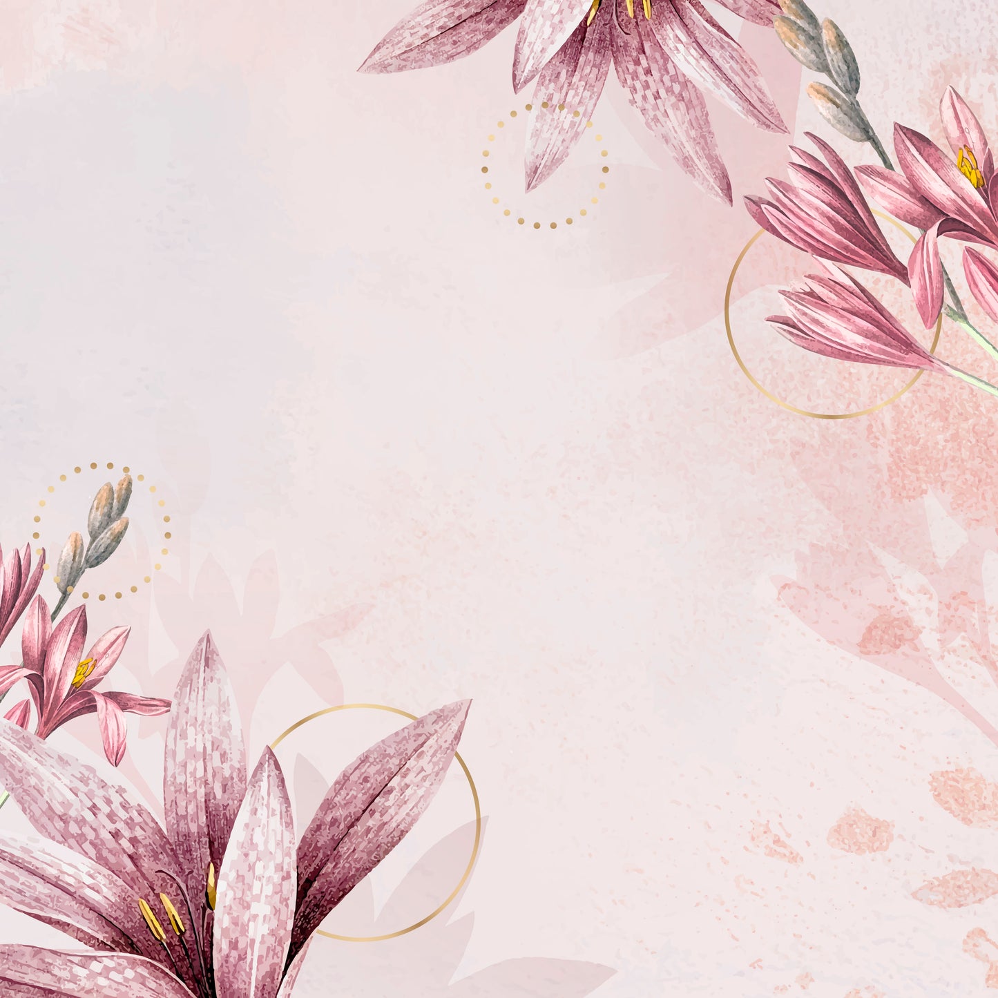 093 | Pink Amaryllis Murals